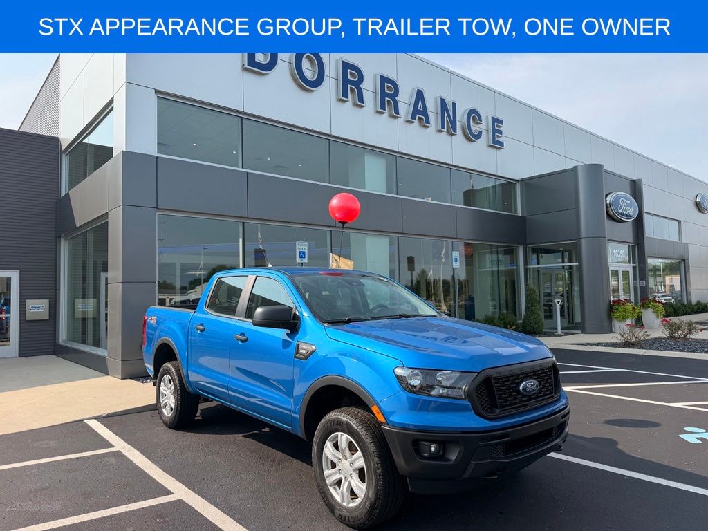 Velocity Blue Metallic 2021 Ford Ranger Pickup Truck Four-Wheel Drive Automatic