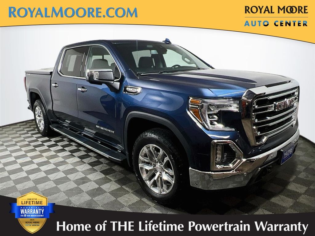 Pacific Blue Metallic 2019 GMC Sierra 1500 Pickup Truck Four-Wheel Drive 8-Speed Automatic