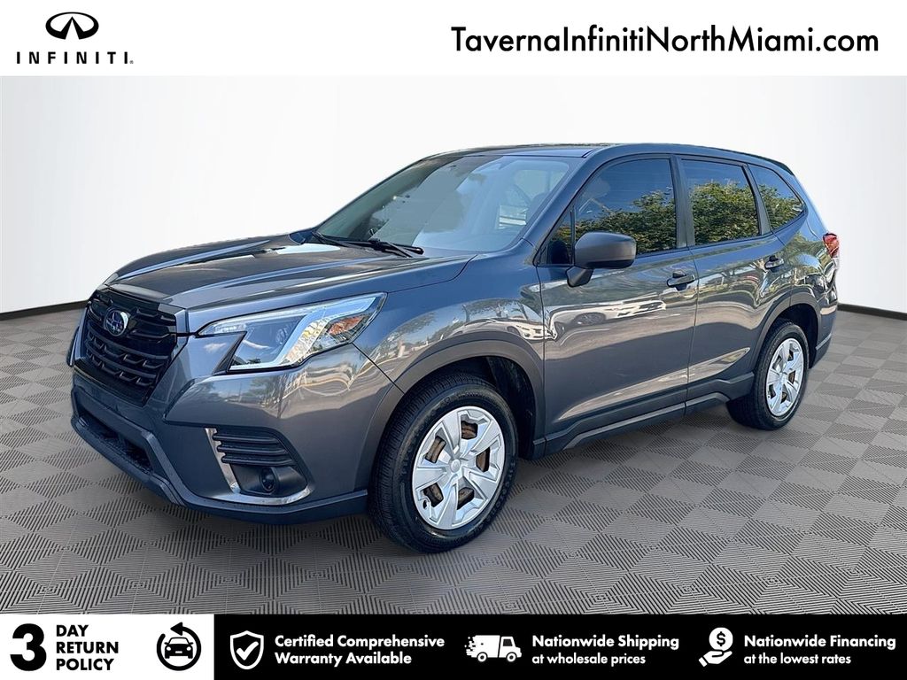 Gray Metallic 2023 Subaru Forester SUV / Crossover All-Wheel Drive Continuously Variable Transmission