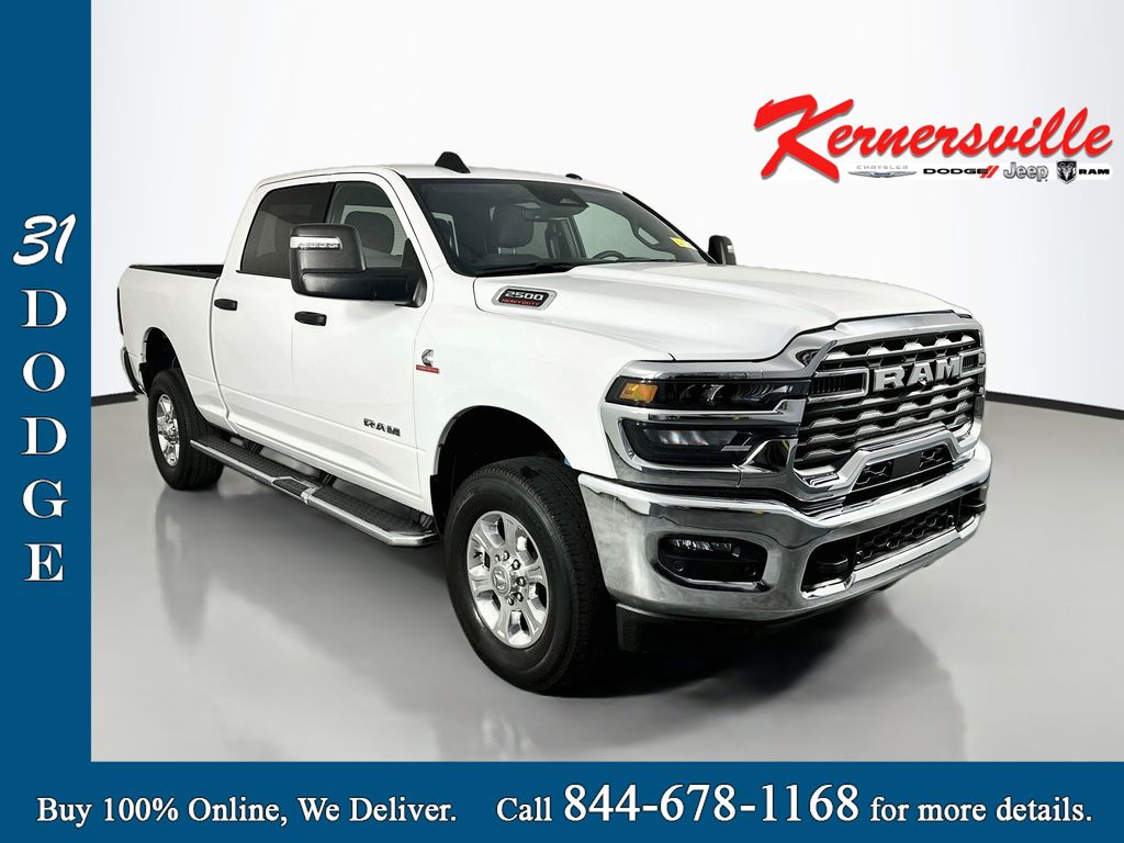 Bright White Clearcoat 2025 RAM 2500 Pickup Truck Four-Wheel Drive 8-Speed Automatic