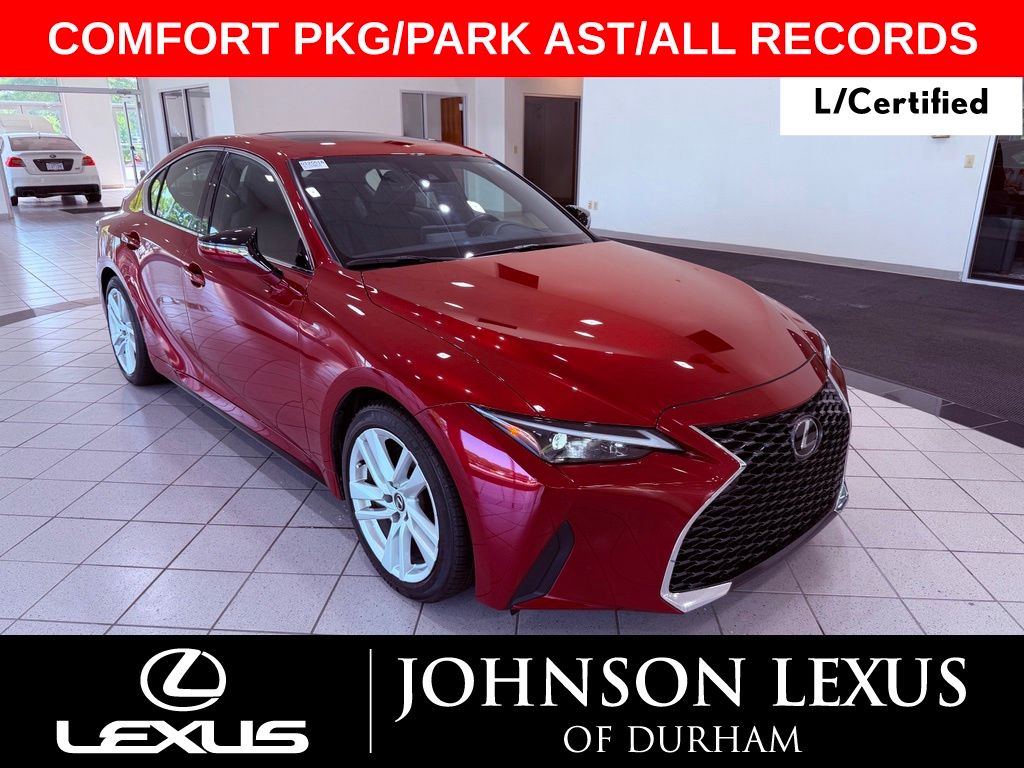 Matador Red Mica 2024 Lexus IS Sedan Rear-Wheel Drive 8-Speed Automatic