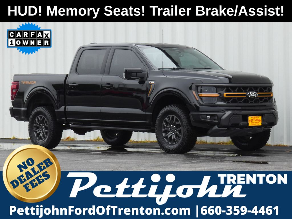Black 2025 Ford F-150 Tremor SuperCrew 4WD Pickup Truck Four-Wheel Drive Automatic
