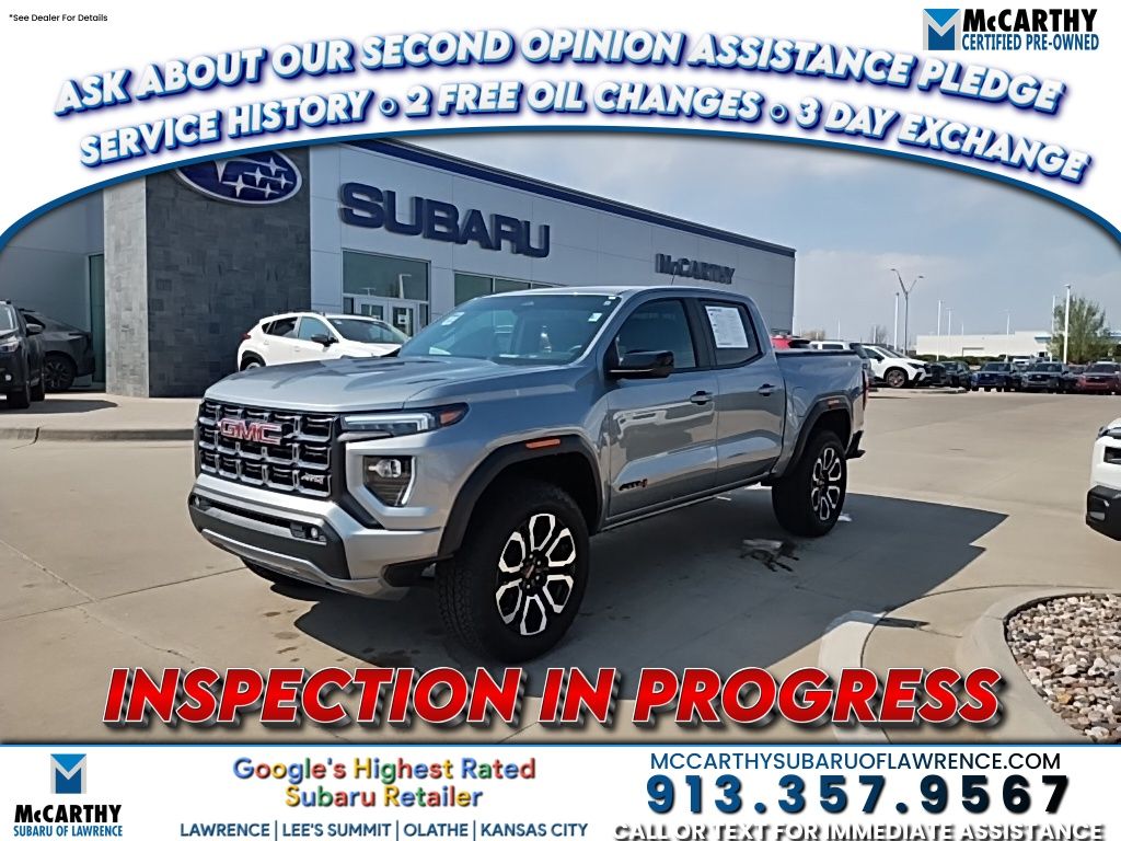 Sterling Metallic 2025 GMC Canyon AT4 Crew Cab 4WD Pickup Truck Four-Wheel Drive 8-Speed Automatic