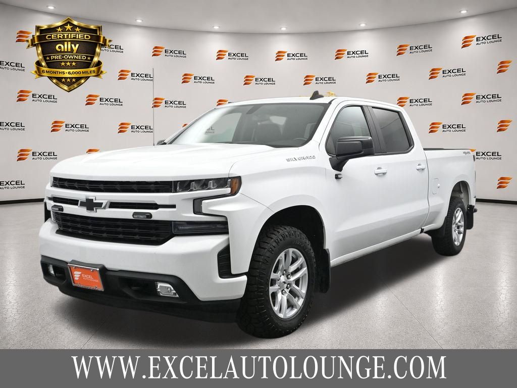 Summit White 2019 Chevrolet Silverado 1500 Pickup Truck Four-Wheel Drive 8-Speed Automatic