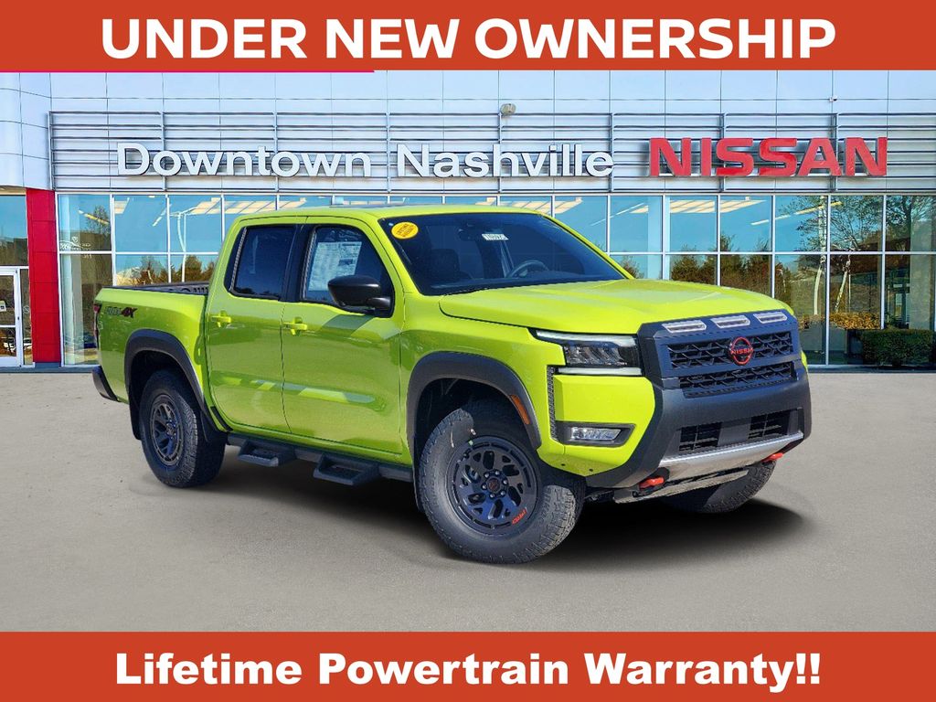 Citrus Strike 2026 Nissan Frontier PRO-4X Crew Cab 4WD Pickup Truck Four-Wheel Drive 9-Speed Automatic Overdrive