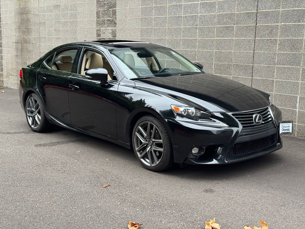 Black (Obsidian) 2015 Lexus IS Sedan Rear-Wheel Drive 6-Speed Automatic