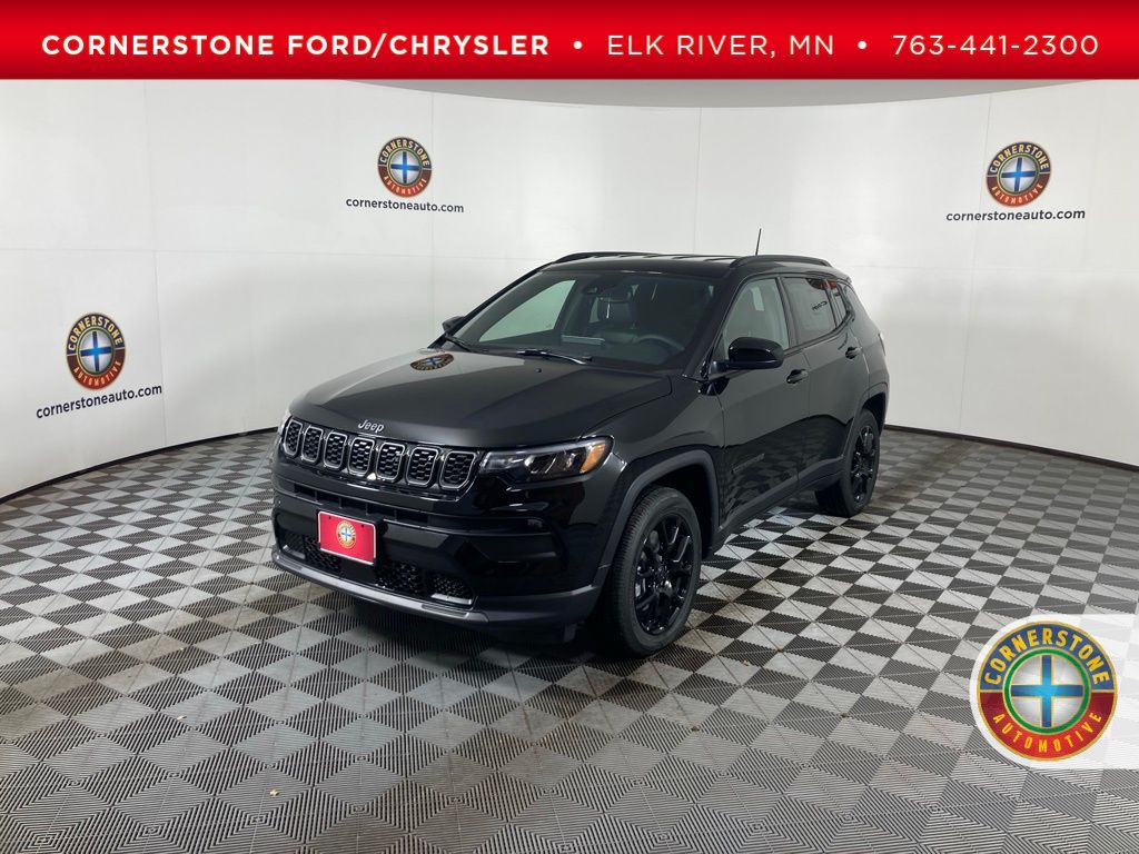 Diamond Black Crystal Pearlcoat 2026 Jeep Compass Latitude 4WD SUV / Crossover Four-Wheel Drive 8-Speed Automatic