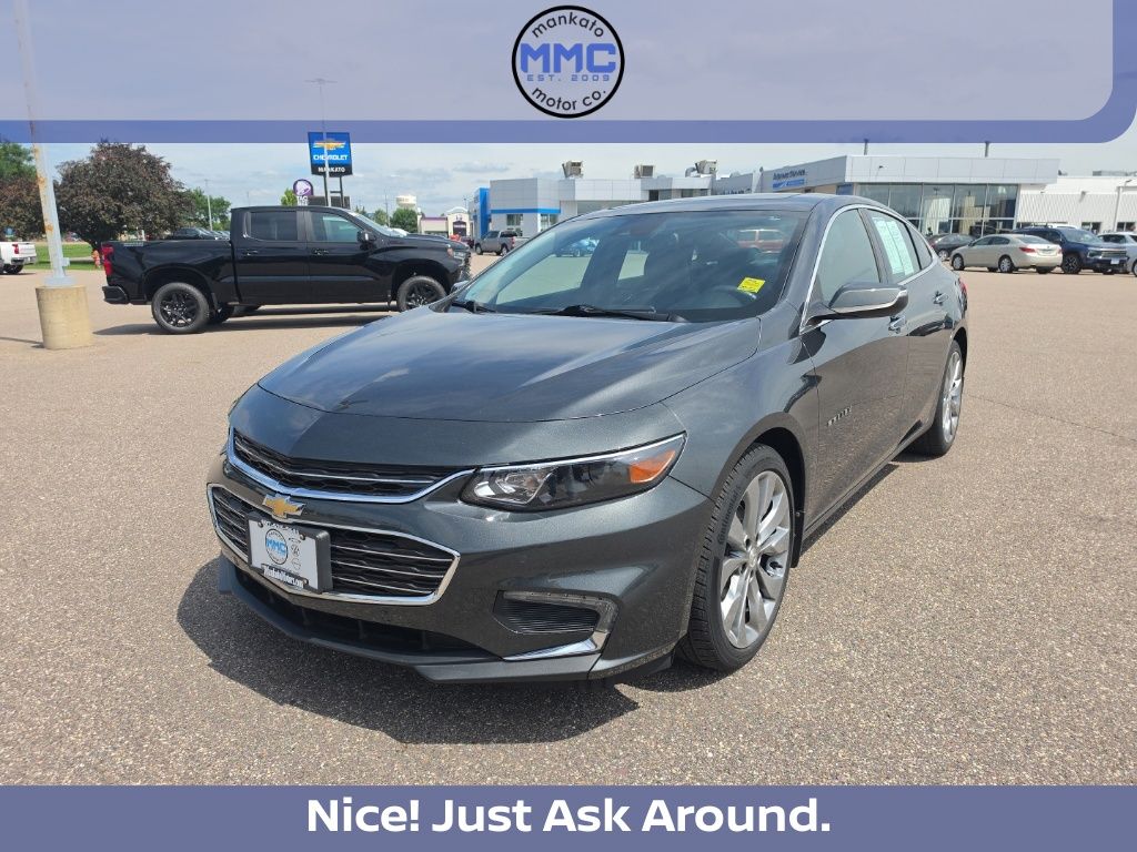 Gray Metallic 2017 Chevrolet Malibu Sedan Front-Wheel Drive 9-Speed Automatic