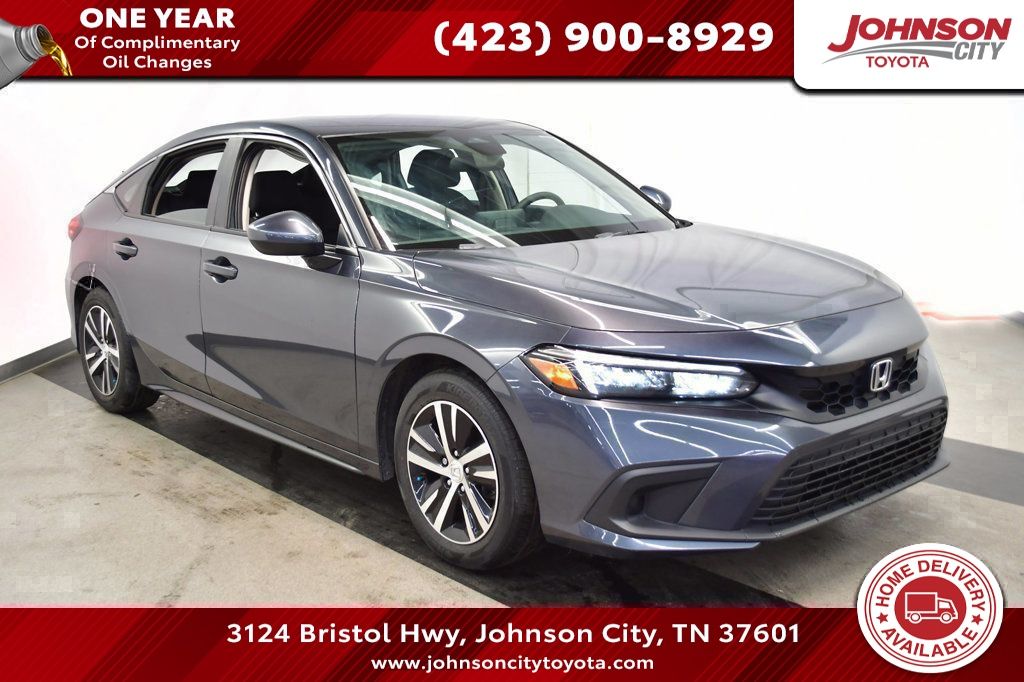 Meteorite Gray Metallic 2024 Honda Civic Hatchback LX FWD Hatchback Front-Wheel Drive Continuously Variable Transmission
