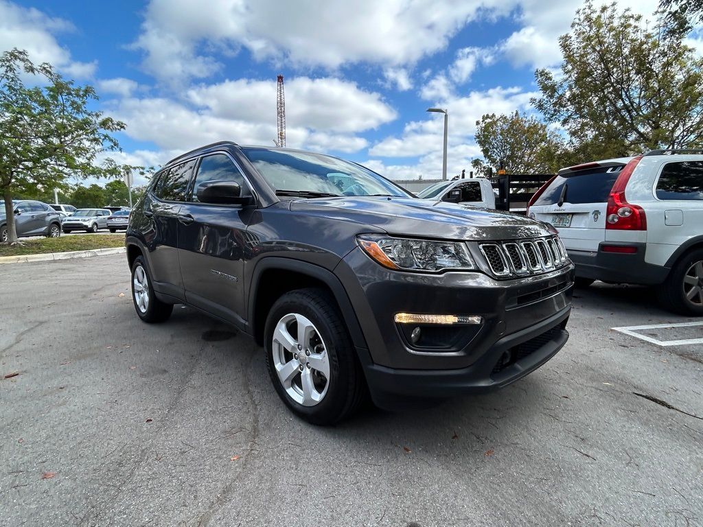 Certified 2021 Jeep Compass Latitude with VIN 3C4NJDBB9MT599871 for sale in Miami, FL