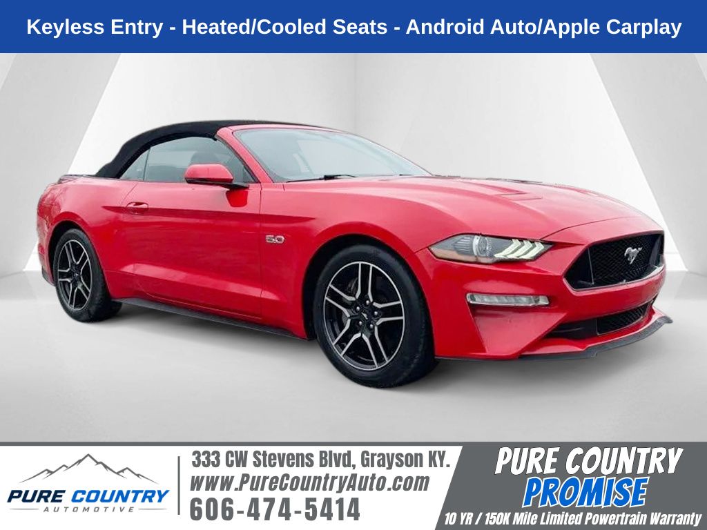 Race Red 2019 Ford Mustang Convertible Rear-Wheel Drive Automatic