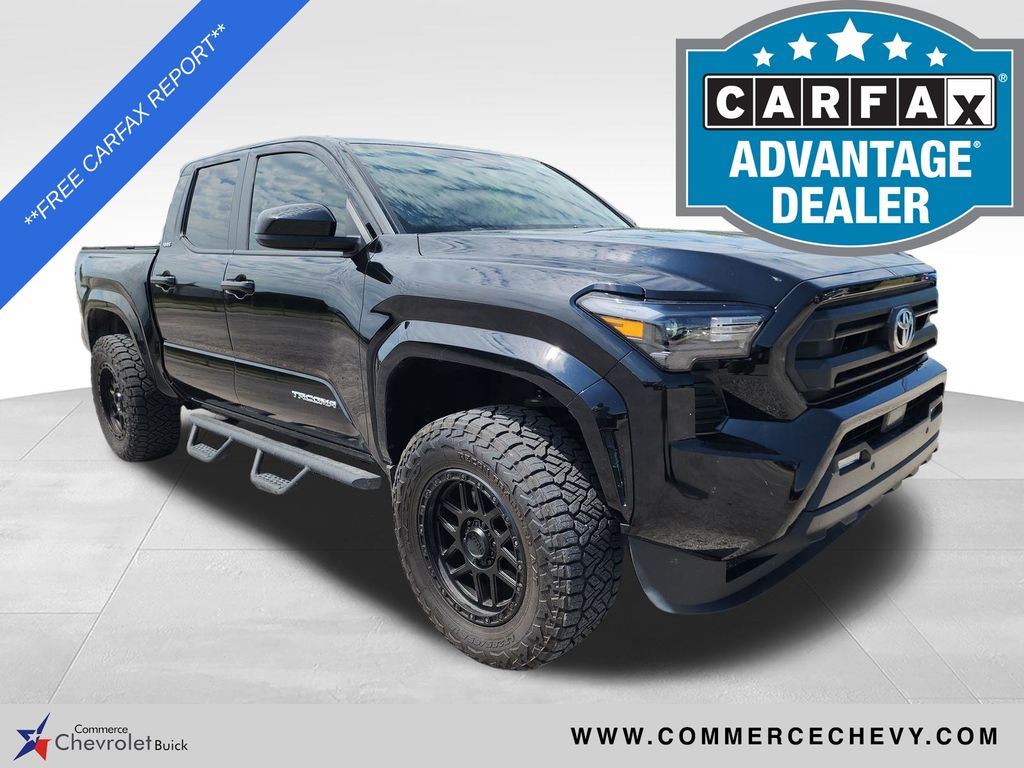 Black 2024 Toyota Tacoma Pickup Truck Four-Wheel Drive 8-Speed Automatic