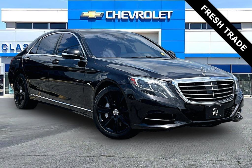 Black 2014 Mercedes-Benz S-Class S 550 4MATIC Sedan All-Wheel Drive 7-Speed Automatic