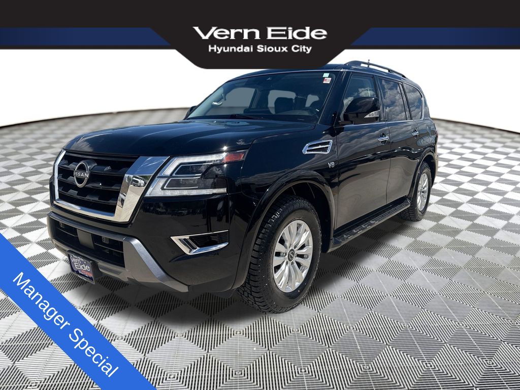 Super Black 2021 Nissan Armada SUV / Crossover Four-Wheel Drive 7-Speed Automatic