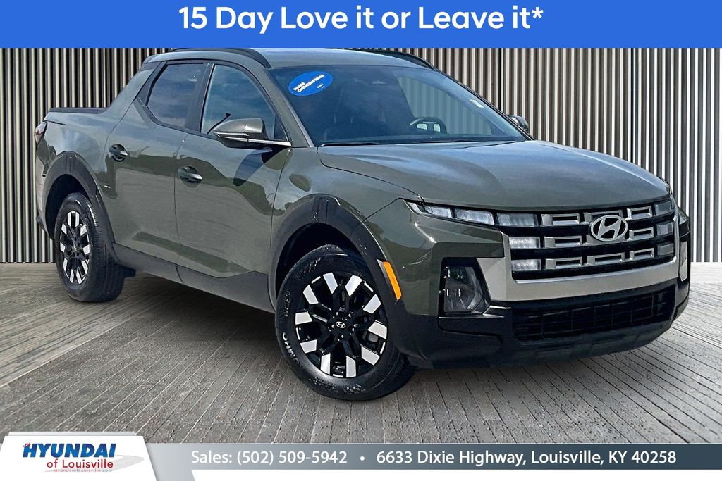 Rockwood Green 2025 Hyundai Santa Cruz SEL Activity AWD Pickup Truck All-Wheel Drive 8-Speed Automatic