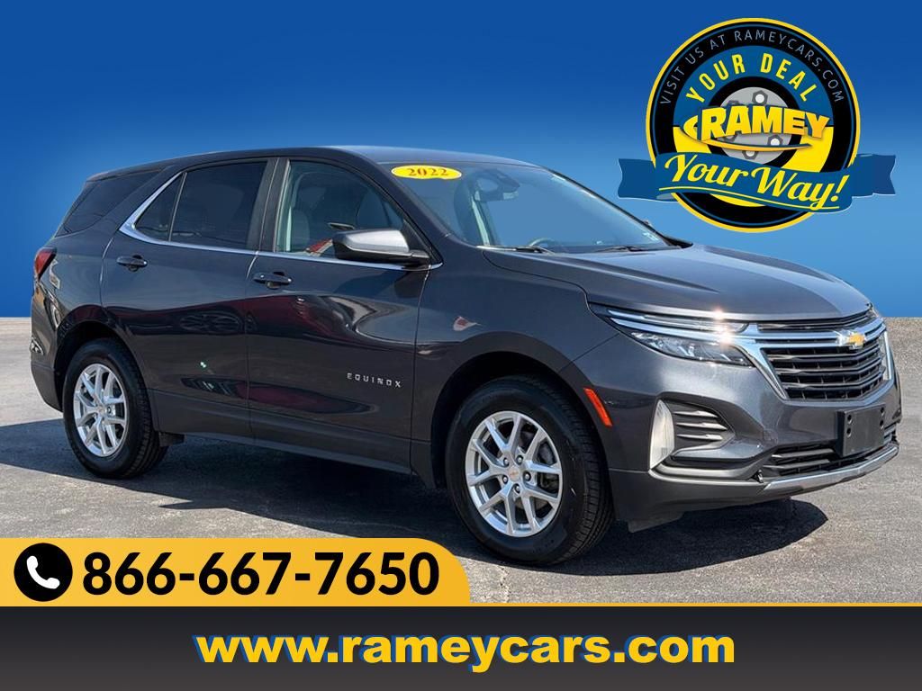 Iron Gray Metallic 2022 Chevrolet Equinox LT AWD with 1LT SUV / Crossover Four-Wheel Drive 6-Speed Automatic Overdrive