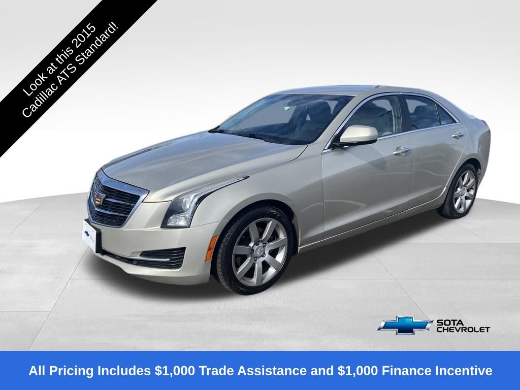 Silver Coast Metallic 2015 Cadillac ATS 2.5L RWD Sedan Rear-Wheel Drive 6-Speed Automatic