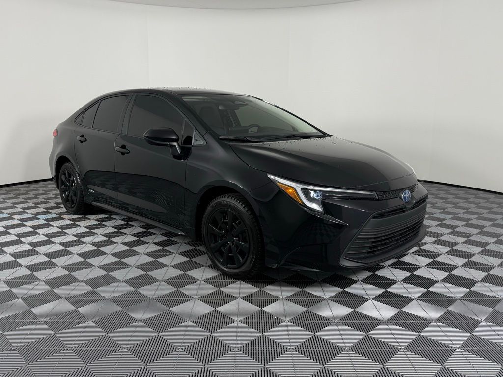 Black 2024 Toyota Corolla Hybrid Continuously Variable Transmission