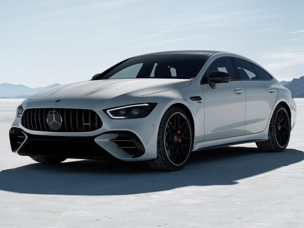 Moonlight White 2026 Mercedes-Benz AMG GT Coupe All-Wheel Drive 9-Speed Automatic