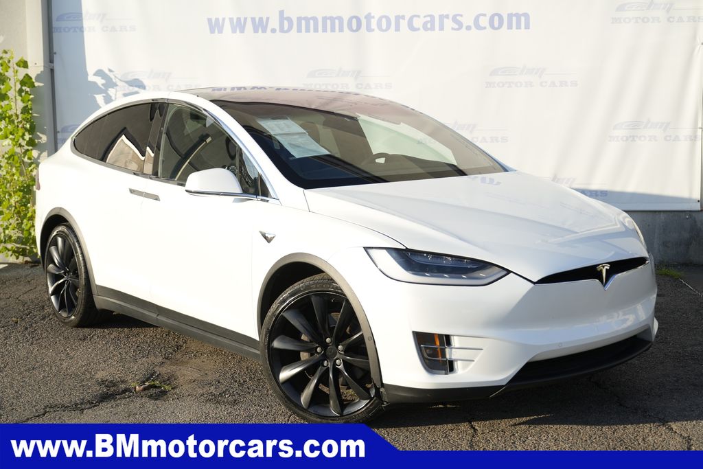 White 2020 Tesla Model X SUV / Crossover All-Wheel Drive 1-Speed Automatic