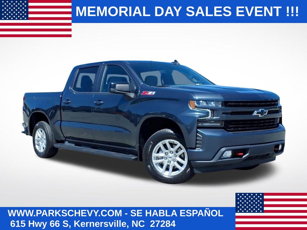 Shadow Gray Metallic 2021 Chevrolet Silverado 1500 RST Crew Cab 4WD Pickup Truck Four-Wheel Drive 10-Speed Automatic