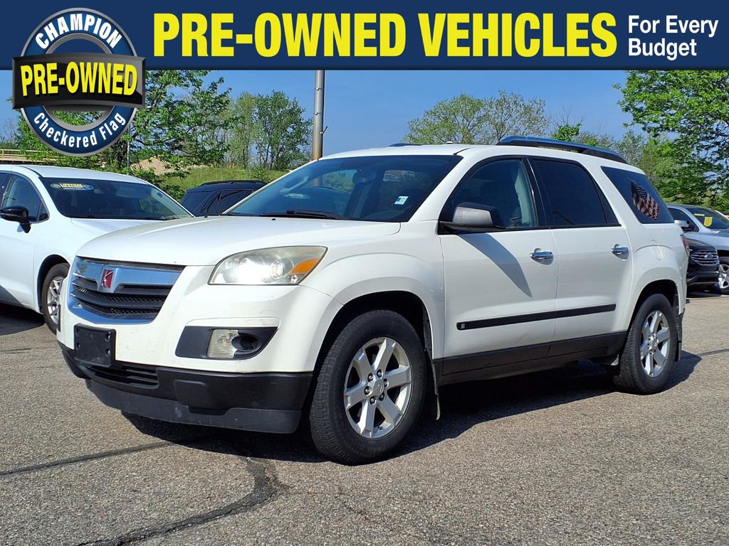 Cream White 2008 Saturn Outlook XE SUV / Crossover Front-Wheel Drive 6-Speed Automatic