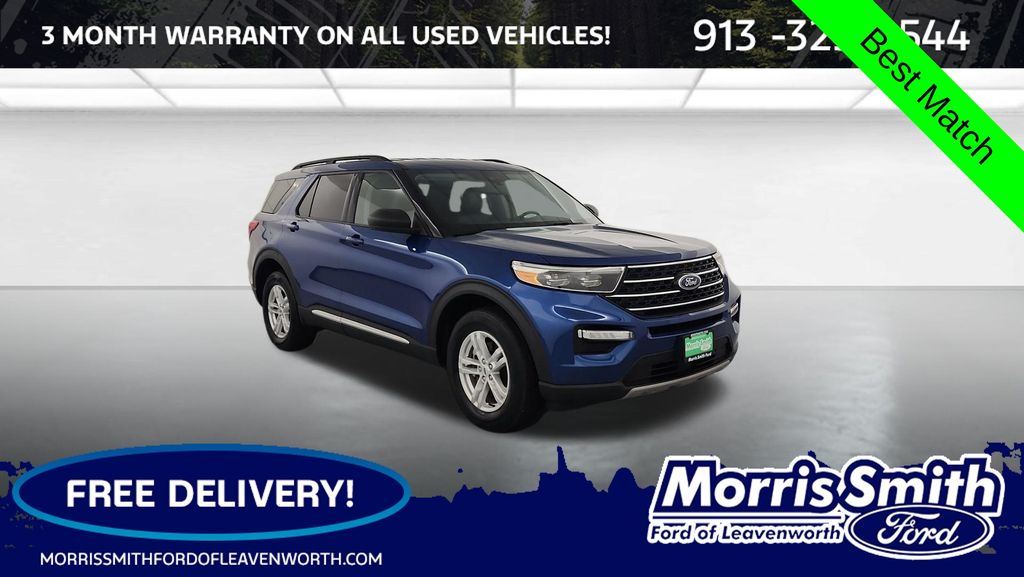 Blue Metallic 2023 Ford Explorer SUV / Crossover All-Wheel Drive Automatic