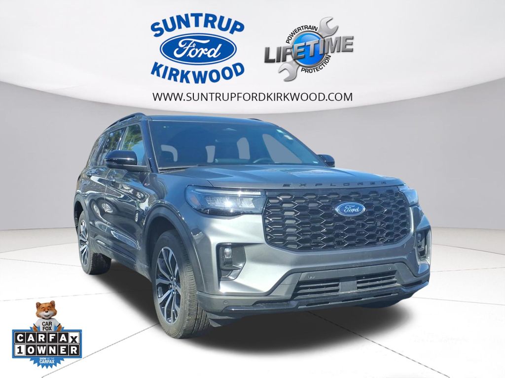 Carbonized Gray Metallic 2025 Ford Explorer ST-Line AWD SUV / Crossover All-Wheel Drive Automatic