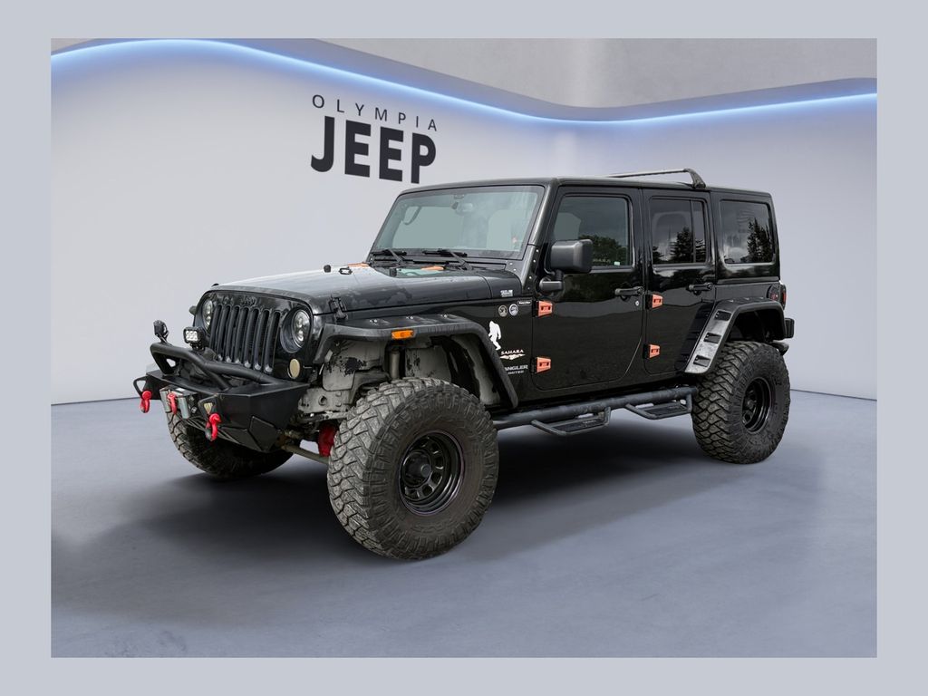 Black Clearcoat 2015 Jeep Wrangler Unlimited Sahara 4WD SUV / Crossover Four-Wheel Drive 5-Speed Automatic