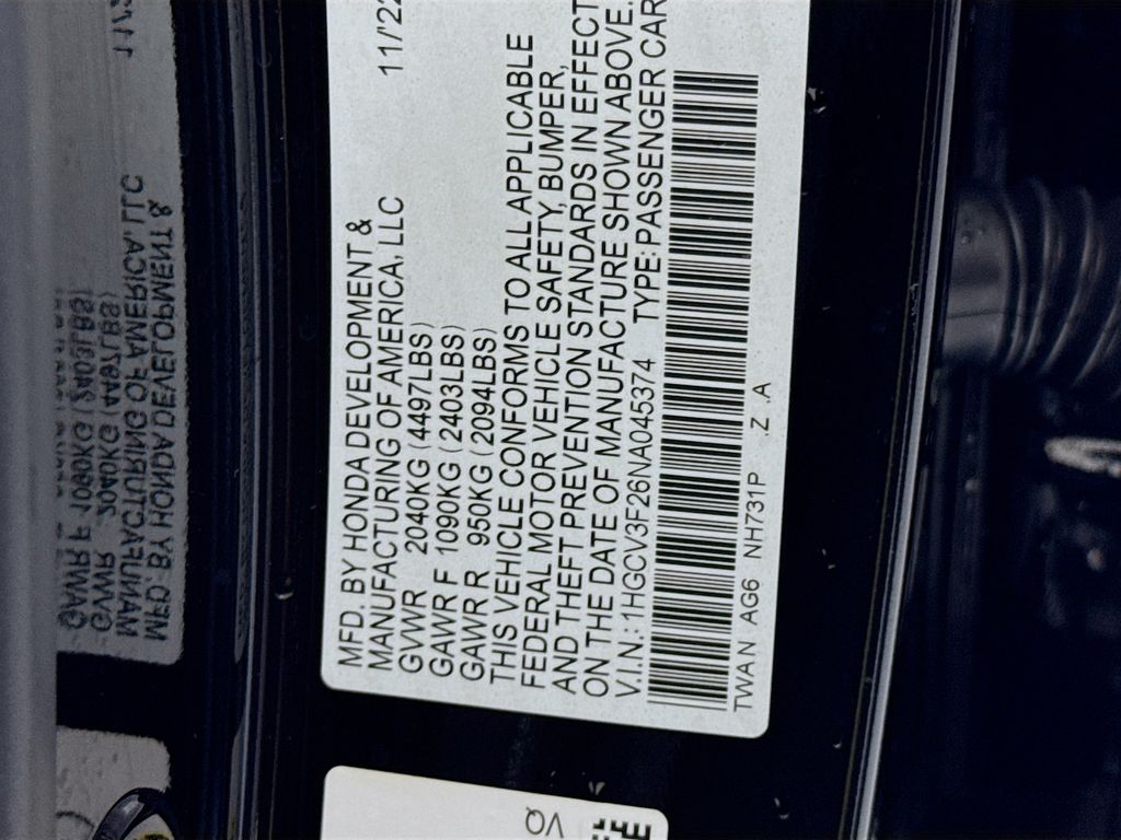 Used Car 2022 Honda Accord Hybrid  Sport For Sale Under $25,000 In Austin, Texas