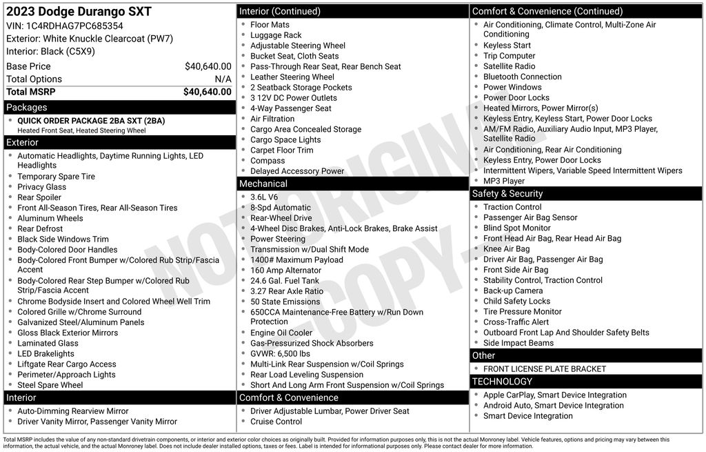 Used 2023 White Dodge SXT image 16