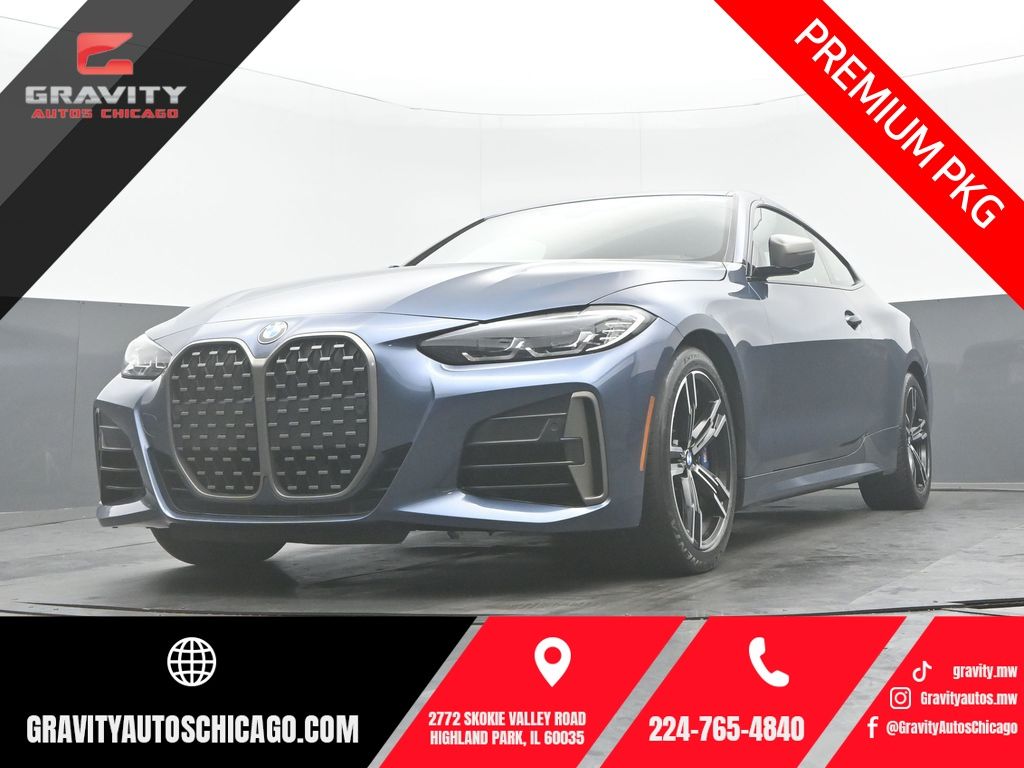 Arctic Race Blue Metallic 2021 BMW 4 Series Coupe All-Wheel Drive 8-Speed Automatic