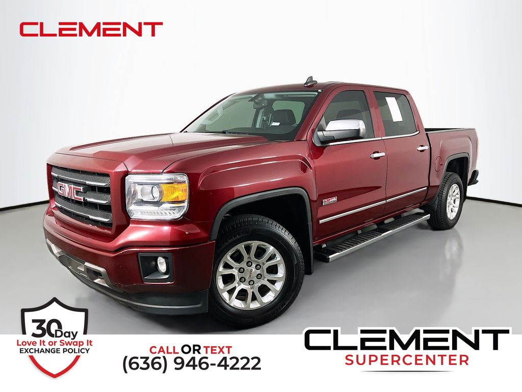 Sonoma Red Metallic 2015 GMC Sierra 1500 Pickup Truck Four-Wheel Drive 6-Speed Automatic Overdrive