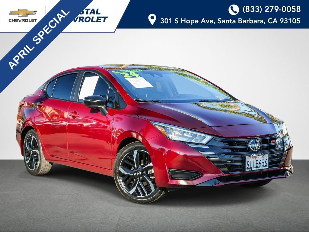 Red (Scarlet Ember Tintcoat) 2024 Nissan Versa SR FWD Sedan Front-Wheel Drive Continuously Variable Transmission