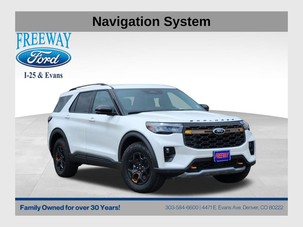 Star White Metallic Tri-Coat 2026 Ford Explorer Tremor AWD SUV / Crossover All-Wheel Drive Automatic