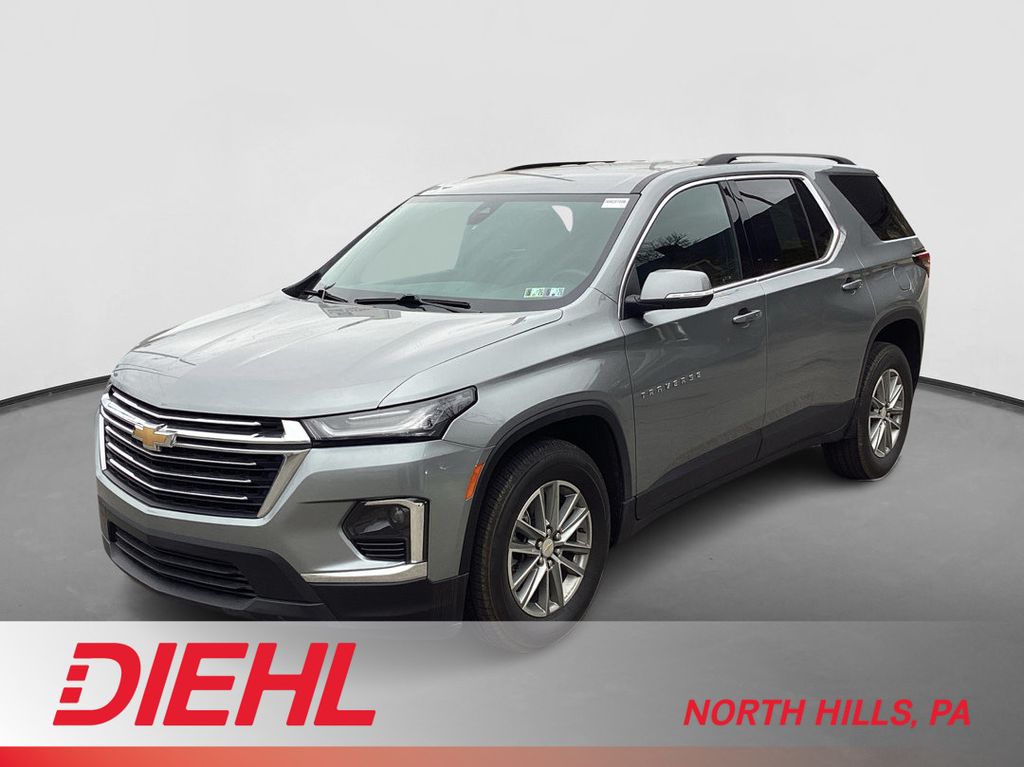 Sterling Gray Metallic 2023 Chevrolet Traverse LT Cloth AWD SUV / Crossover Four-Wheel Drive 9-Speed Automatic