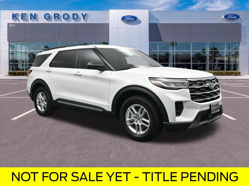 White Metallic 2025 Ford Explorer SUV / Crossover Rear-Wheel Drive Automatic
