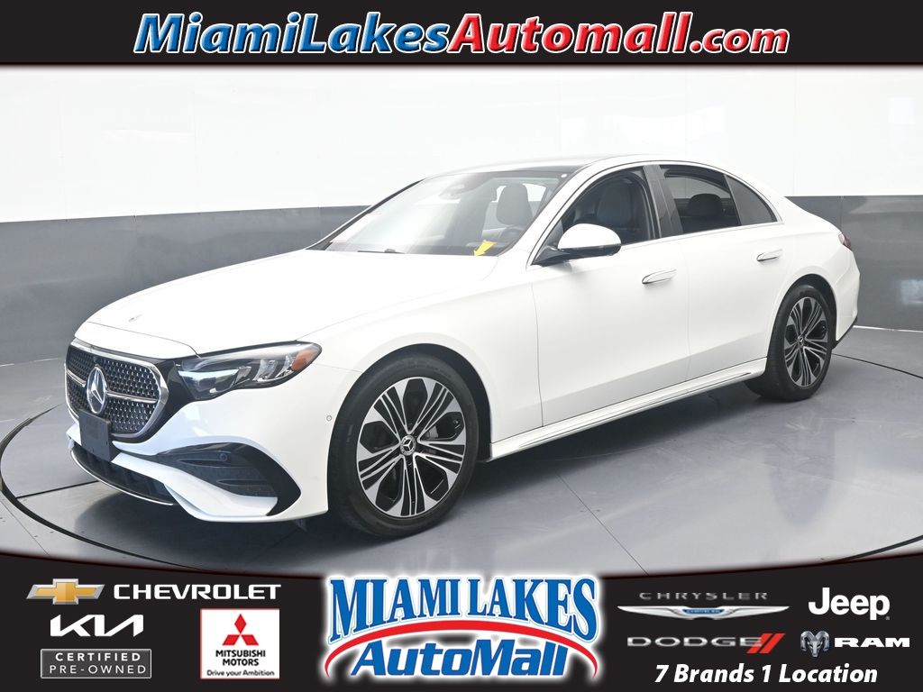 White 2025 Mercedes-Benz E-Class Sedan Rear-Wheel Drive 9-Speed Automatic