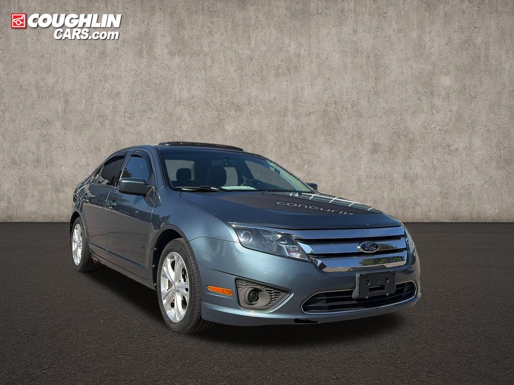 Gray (Steel Blue Metallic) 2012 Ford Fusion Sedan Front-Wheel Drive 6-Speed Automatic