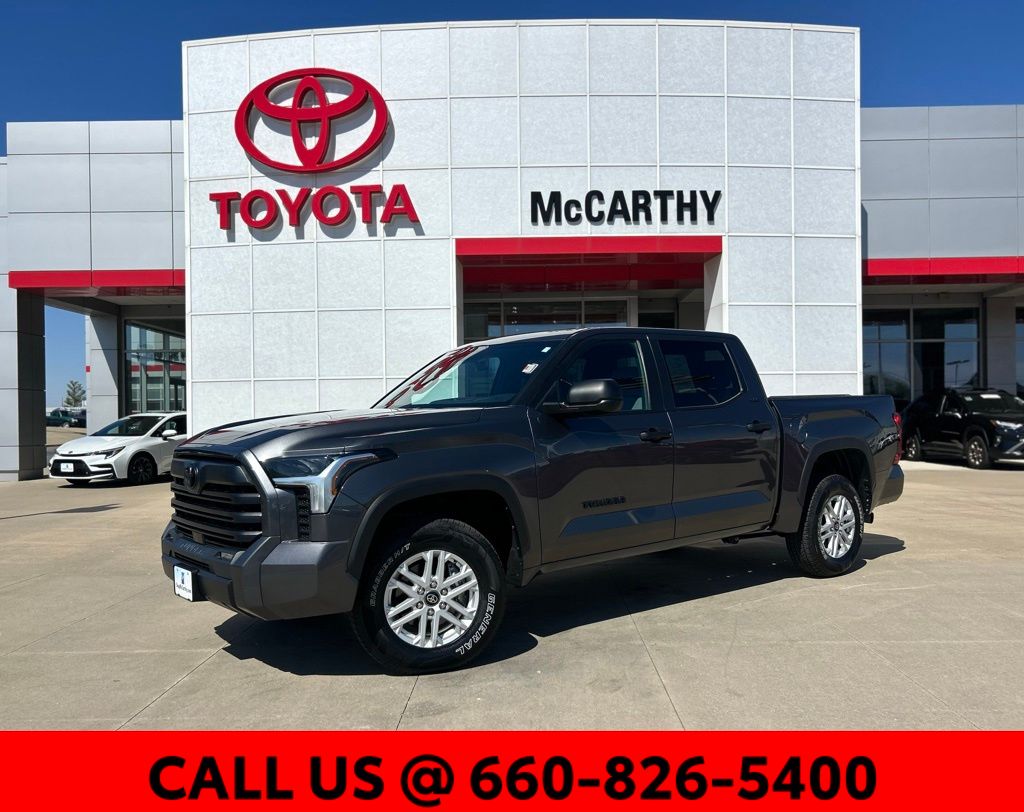 Magnetic Gray Metallic 2025 Toyota Tundra SR5 CrewMax Cab 4WD Pickup Truck Four-Wheel Drive Automatic