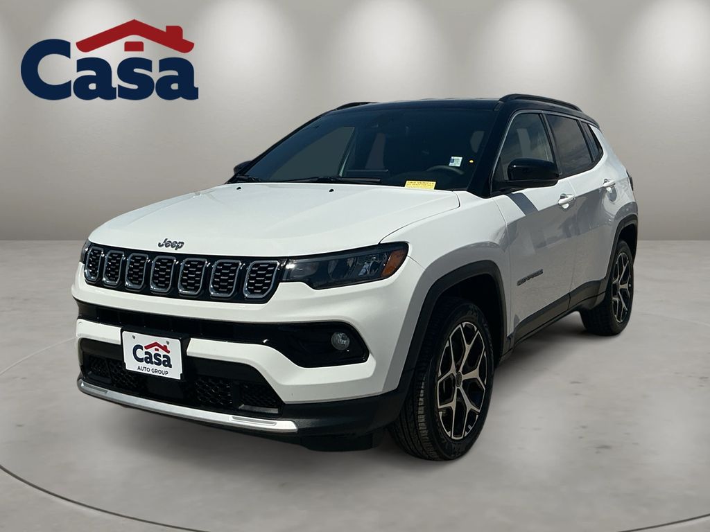 Bright White Clearcoat 2025 Jeep Compass SUV / Crossover Four-Wheel Drive 8-Speed Automatic