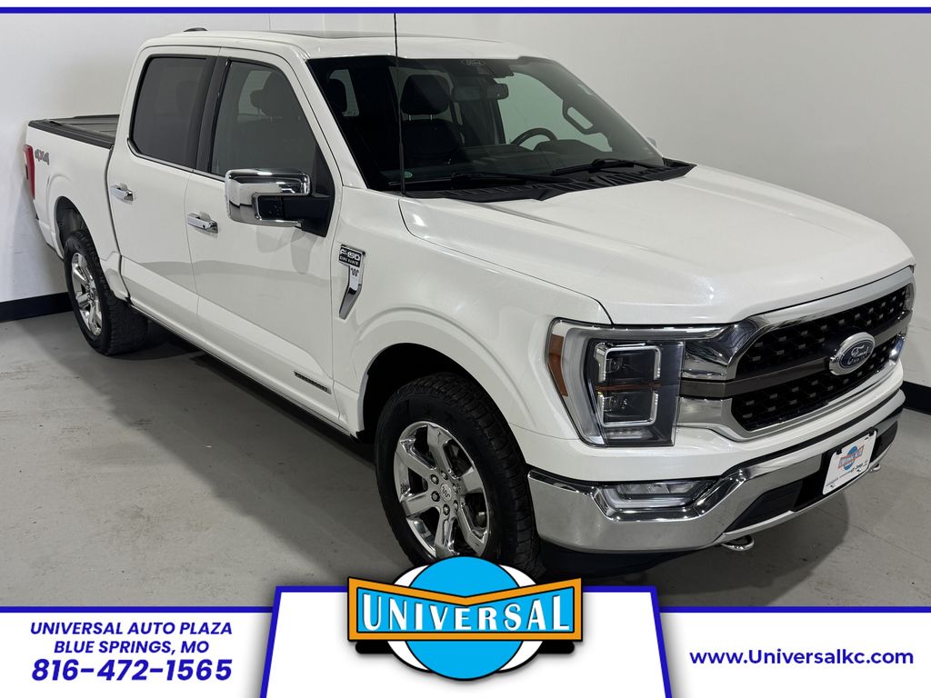 Star White Metallic Tri-Coat 2021 Ford F-150 Pickup Truck Four-Wheel Drive Automatic