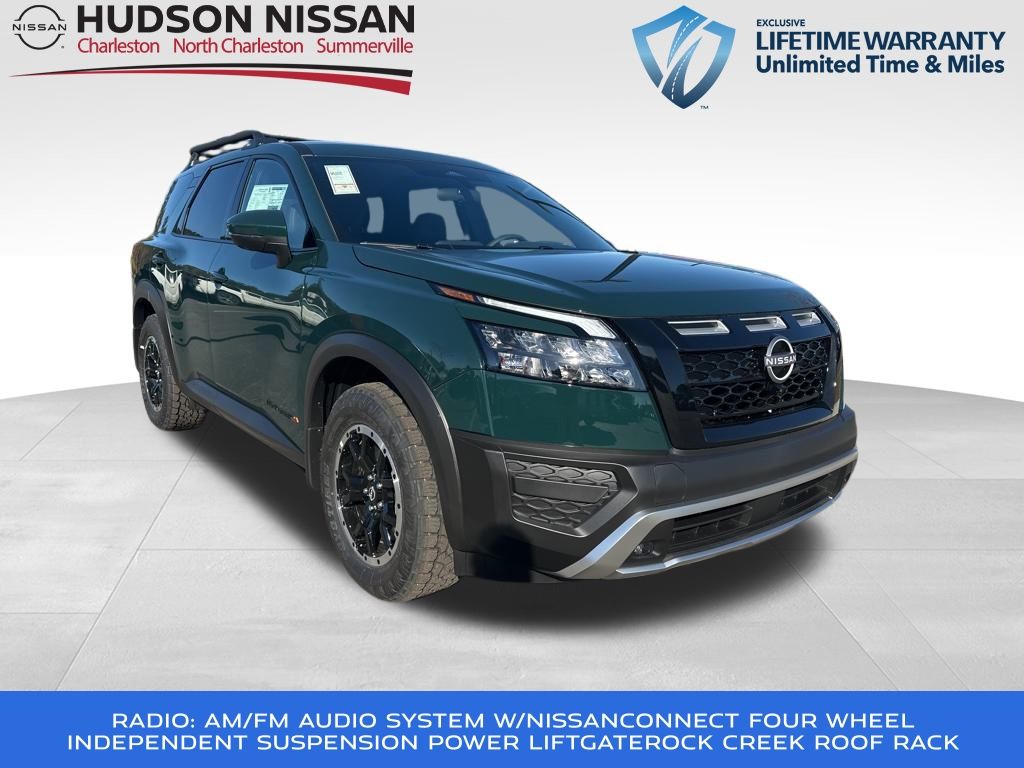 2025 Obsidian Green Pearl Nissan Pathfinder Rock Creek 4X4 SUV