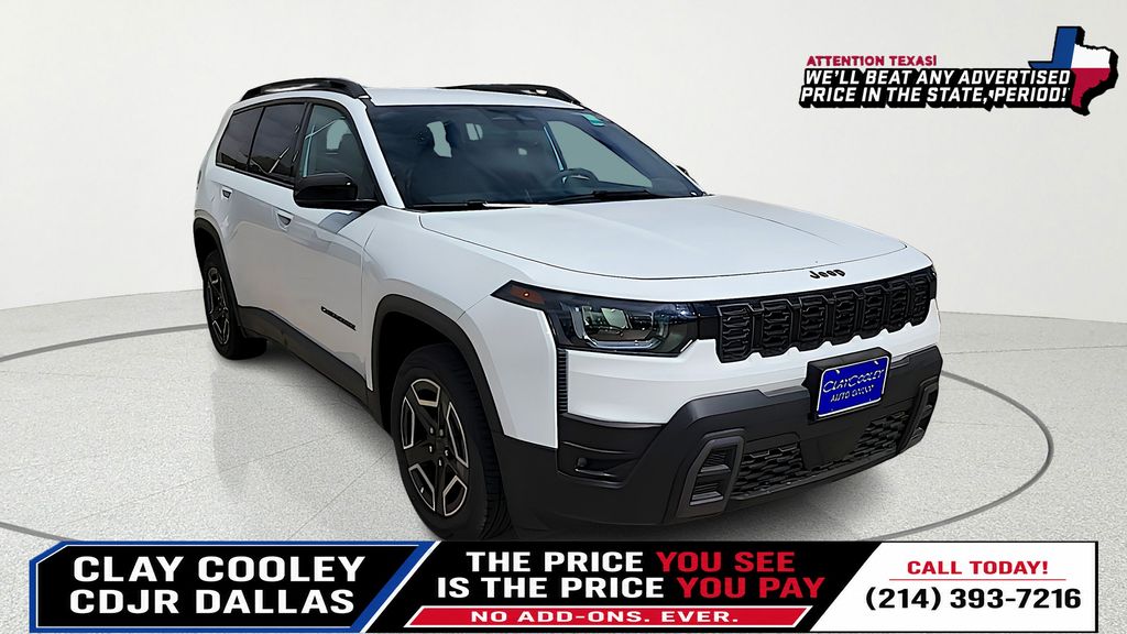 Bright White Clearcoat 2026 Jeep Cherokee SUV / Crossover Four-Wheel Drive Continuously Variable Transmission
