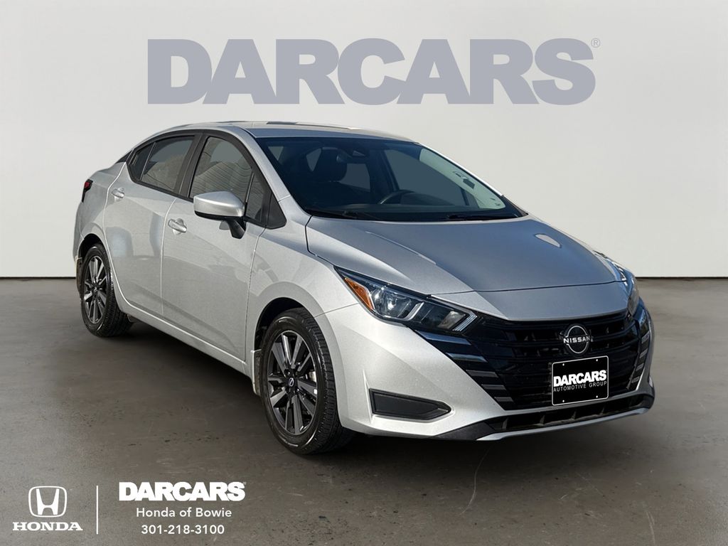Brilliant Silver Metallic 2024 Nissan Versa Sedan Front-Wheel Drive Continuously Variable Transmission