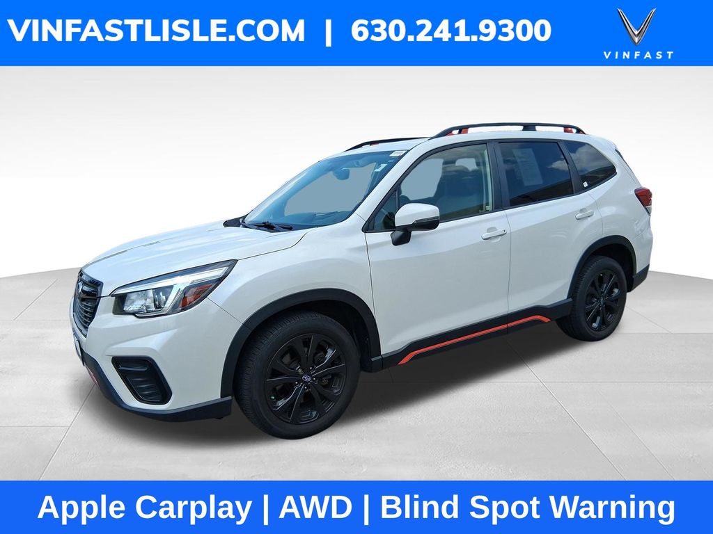 Crystal White Pearl 2019 Subaru Forester SUV / Crossover All-Wheel Drive Continuously Variable Transmission