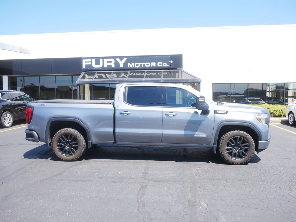 Gray (Satin Steel Metallic) 2021 GMC Sierra 1500 Pickup Truck Four-Wheel Drive Automatic