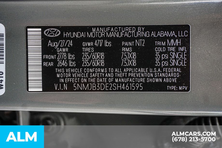 Used 2025 Gray Hyundai SEL image 56