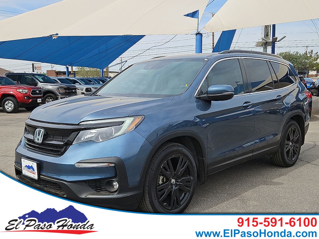 Gray (Steel Sapphire Metallic) 2022 Honda Pilot SE FWD SUV / Crossover Front-Wheel Drive 9-Speed Automatic