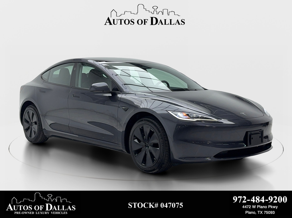 Gray 2025 Tesla Model 3 Long Range RWD Sedan Rear-Wheel Drive 1-Speed Automatic